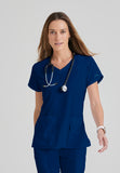 GREYS ANATOMY - F 4PKT  Classic   Cora Top  Natural Stretch