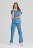 GREYS ANATOMY - F 4PKT  Classic   Cora Top  Natural Stretch