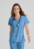 GREYS ANATOMY - F 4PKT  Classic   Cora Top  Natural Stretch