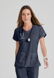 GREYS ANATOMY - F 4PKT  Classic   Cora Top  Natural Stretch
