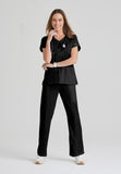GREYS ANATOMY - F 4PKT  Classic   Cora Top  Natural Stretch