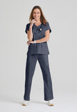 GREYS ANATOMY - F 4PKT  Classic   Cora Top  Natural Stretch