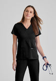 GREYS ANATOMY - F 3PKT  Slim Riley Top  Natural Stretch