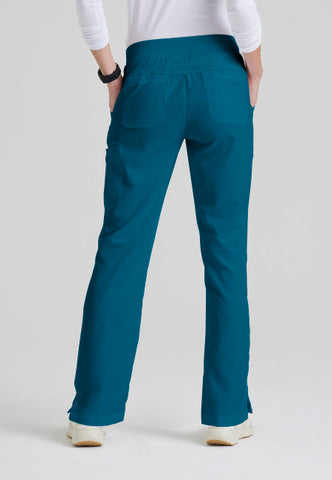 GREYS ANATOMY - F 6PKT  Classic Low Straight Mia Pant  Natural Stretch