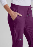 GREYS ANATOMY - F 6PKT  Classic Low Straight Mia Pant  Natural Stretch