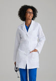 GREYS ANATOMY - F 4PKT  Classic   Lily Lab Coat  Natural Stretch