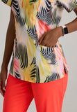 BARCO ONE - F 4PKT  Classic   Thrive Print Top  360 Stretch