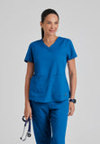 GREYS ANATOMY - F 2PKT  Classic Aubrey Top  Natural Stretch