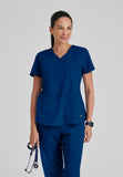 GREYS ANATOMY - F 2PKT  Classic Aubrey Top  Natural Stretch