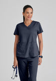 GREYS ANATOMY - F 2PKT  Classic Aubrey Top  Natural Stretch
