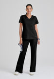 GREYS ANATOMY - F 2PKT  Classic Aubrey Top  Natural Stretch