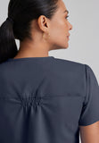 GREYS ANATOMY - F 2PKT  Classic Aubrey Top  Natural Stretch