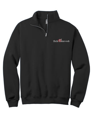 Uncle Giuseppe's Quarter Zip Black with Logo