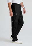 GREYS ANATOMY - M 5PKT  Classic Mid Straight Evan Pant  Natural Stretch