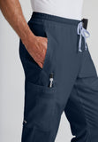 GREYS ANATOMY - M 5PKT  Classic Mid Straight Evan Pant  Natural Stretch