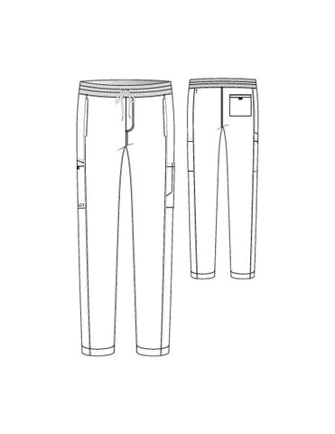 GREYS ANATOMY STRETCH - M 6PKT  Classic Mid Straight Hudson Pant  Spandex