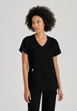 GREYS ANATOMY STRETCH - F 3PKT  Classic Kim Top  Spandex