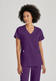 GREYS ANATOMY STRETCH - F 3PKT  Classic Kim Top  Spandex