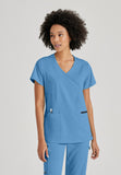 GREYS ANATOMY STRETCH - F 3PKT  Classic Kim Top  Spandex