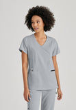 GREYS ANATOMY STRETCH - F 3PKT  Classic Kim Top  Spandex