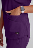 GREYS ANATOMY STRETCH - F 4PKT  Classic Emma Top  Spandex