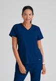 GREYS ANATOMY STRETCH - F 4PKT  Classic Emma Top  Spandex