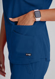 GREYS ANATOMY STRETCH - F 4PKT  Classic Emma Top  Spandex