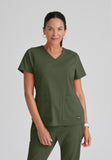 GREYS ANATOMY STRETCH - F 4PKT  Classic Emma Top  Spandex
