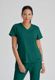 GREYS ANATOMY STRETCH - F 4PKT  Classic Emma Top  Spandex