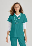 GREYS ANATOMY STRETCH - F 4PKT  Classic Emma Top  Spandex