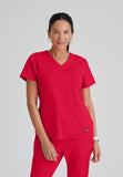 GREYS ANATOMY STRETCH - F 4PKT  Classic Emma Top  Spandex