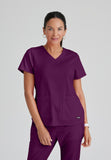 GREYS ANATOMY STRETCH - F 4PKT  Classic Emma Top  Spandex
