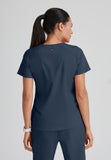 GREYS ANATOMY STRETCH - F 4PKT  Classic Emma Top  Spandex