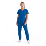 GREYS ANATOMY STRETCH - F 3PKT  Relaxed Serena Top  Spandex