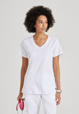 GREYS ANATOMY STRETCH - F 3PKT  Relaxed Serena Top  Spandex