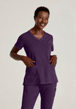 GREYS ANATOMY STRETCH - F 3PKT  Relaxed Serena Top  Spandex