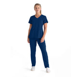 GREYS ANATOMY STRETCH - F 3PKT  Relaxed Serena Top  Spandex