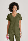 GREYS ANATOMY STRETCH - F 3PKT  Relaxed Serena Top  Spandex