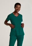GREYS ANATOMY STRETCH - F 3PKT  Relaxed Serena Top  Spandex