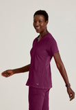 GREYS ANATOMY STRETCH - F 3PKT  Relaxed Serena Top  Spandex