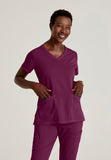 GREYS ANATOMY STRETCH - F 3PKT  Relaxed Serena Top  Spandex