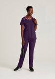 GREYS ANATOMY STRETCH - F 3PKT  Relaxed Serena Top  Spandex