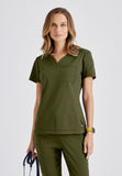 GREYS ANATOMY STRETCH - F 2PKT  Classic   Capri Tuck-in Top  Spandex