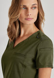 GREYS ANATOMY STRETCH - F 2PKT  Classic   Capri Tuck-in Top  Spandex