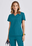 GREYS ANATOMY STRETCH - F 2PKT  Classic   Capri Tuck-in Top  Spandex