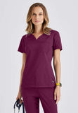 GREYS ANATOMY STRETCH - F 2PKT  Classic   Capri Tuck-in Top  Spandex
