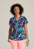 GREYS ANATOMY STRETCH - F 4PKT  Classic Ella Print Top  Spandex
