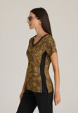 GREYS ANATOMY STRETCH - F 4PKT  Classic   Arie Print Top  Spandex