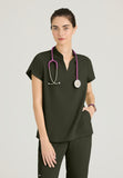GREYS ANATOMY STRETCH - F 2PKT  Classic   Avery Top  Spandex
