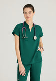 GREYS ANATOMY STRETCH - F 2PKT  Classic   Avery Top  Spandex